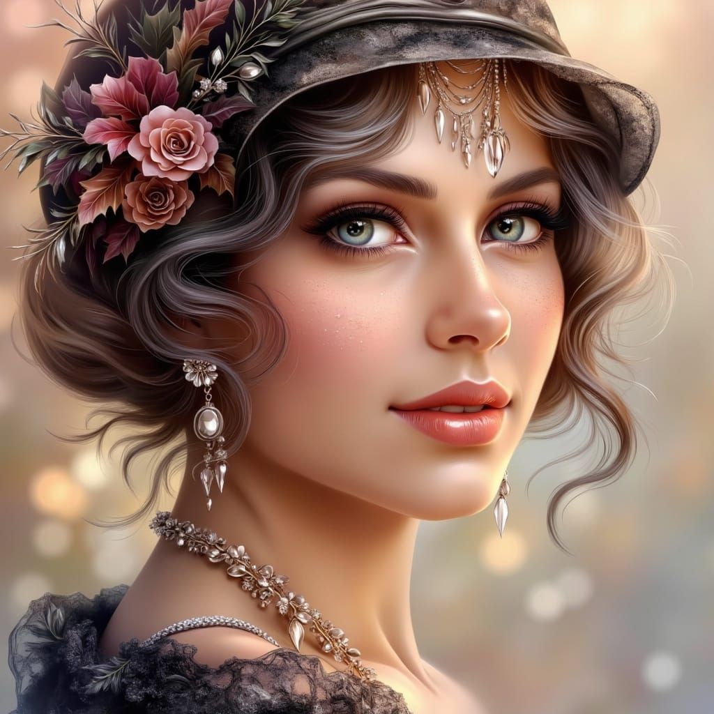 <lora:Soft Winter:1.0> une star Greta Garbo