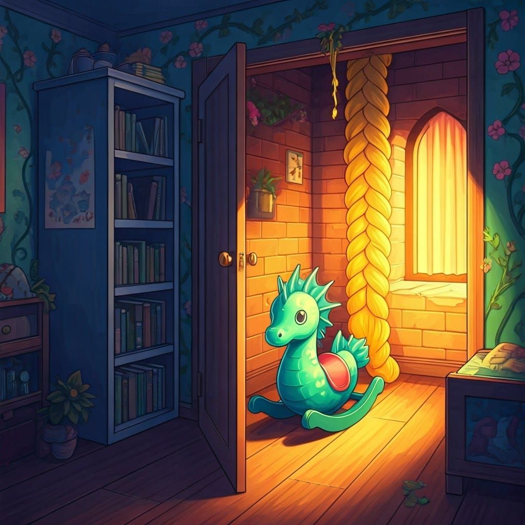 Enchanted Hideaway: Anime-Style Playroom Behind Wardrobe