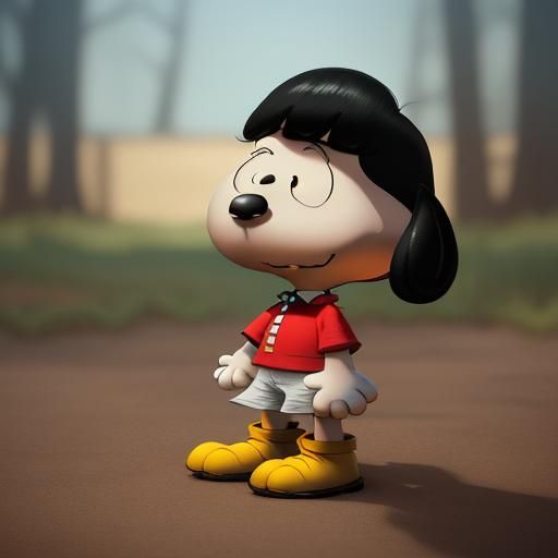 Snoopy in Peanuts Comic Style