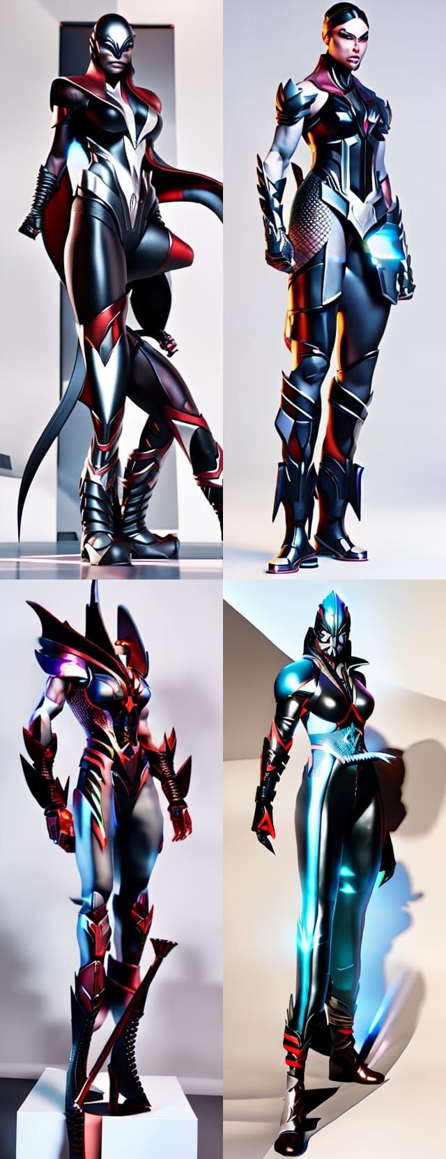 Venom Cenobite Hybrid Queen: 3D Game Cinematic Portrait