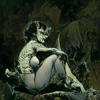 Gothic Succubus Illustration in Wrightson Style