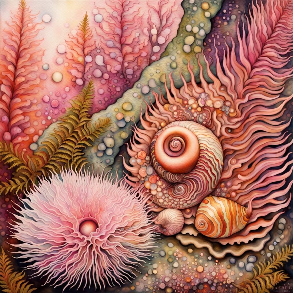 Magical Forest: Porcupine Mother and Baby Orchid