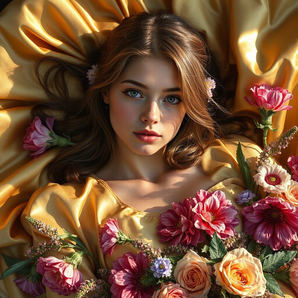 Dreamlike Portrait of a Woman in Surrealist Style