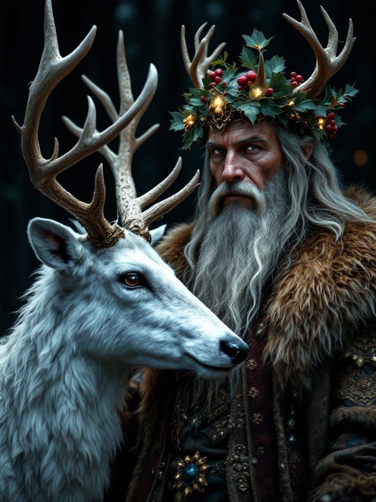 A Royal Figure in a Dark Winter Wonderland