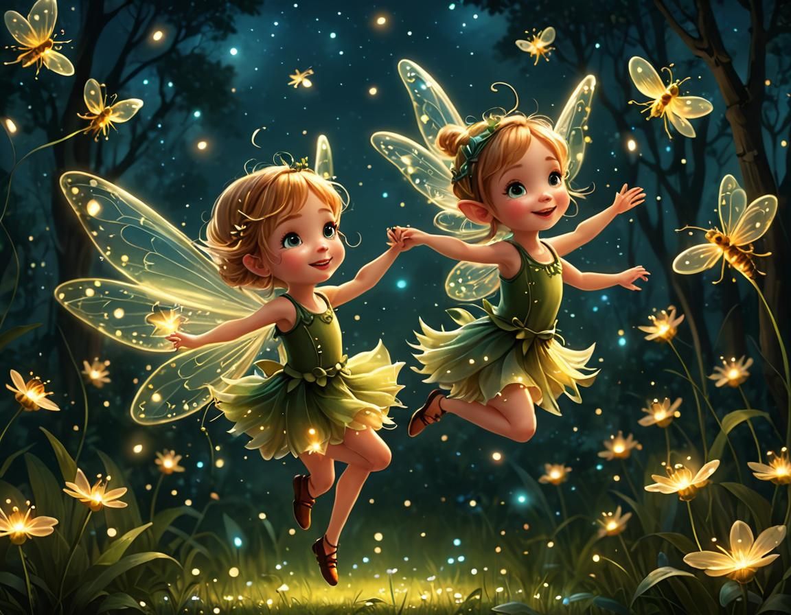 Fairy Dance with Fireflies