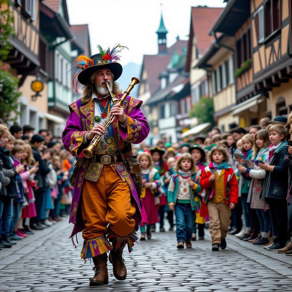 Humiliated Piper Leads Children in HR Giger Style