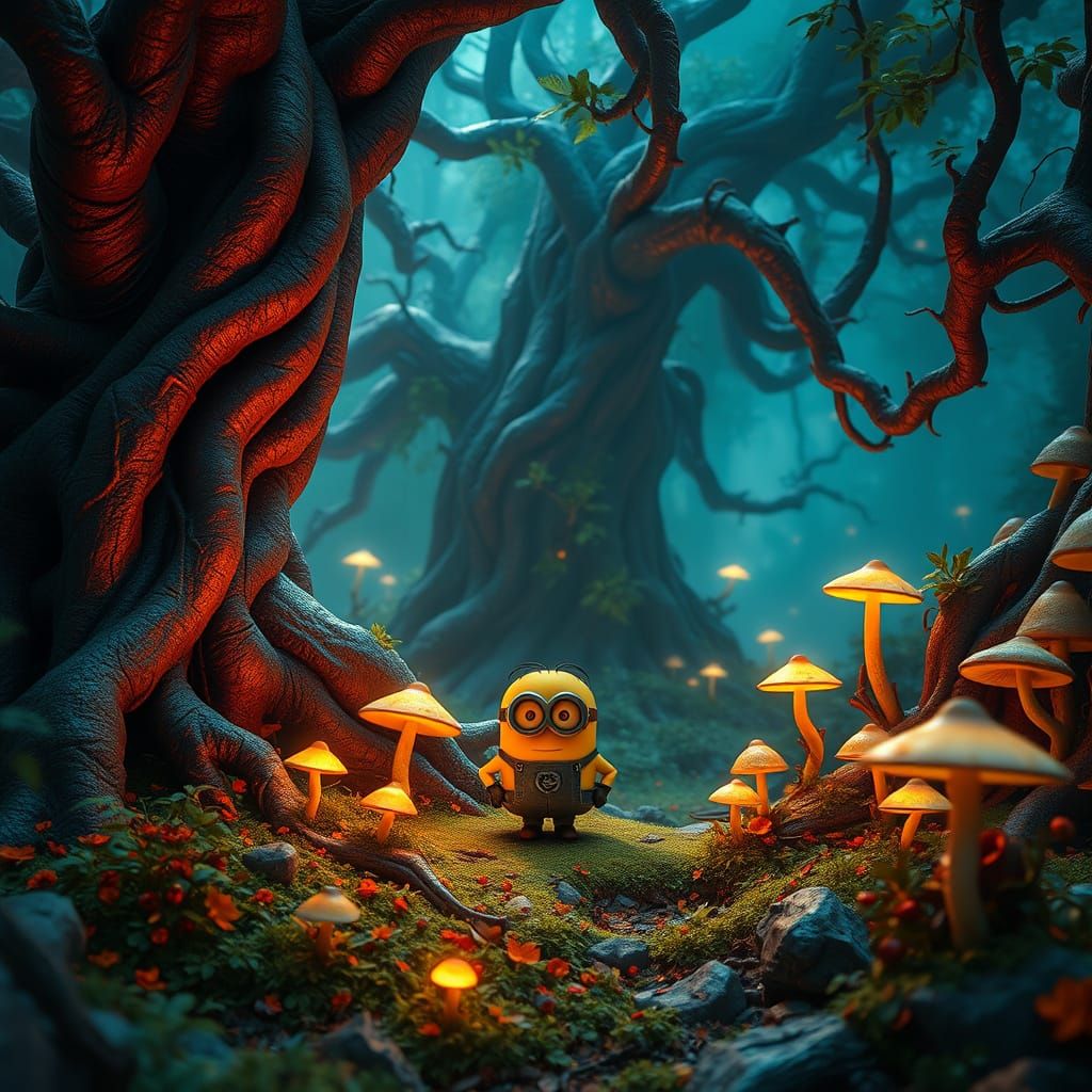 Minion in Vibrant Dreamscape