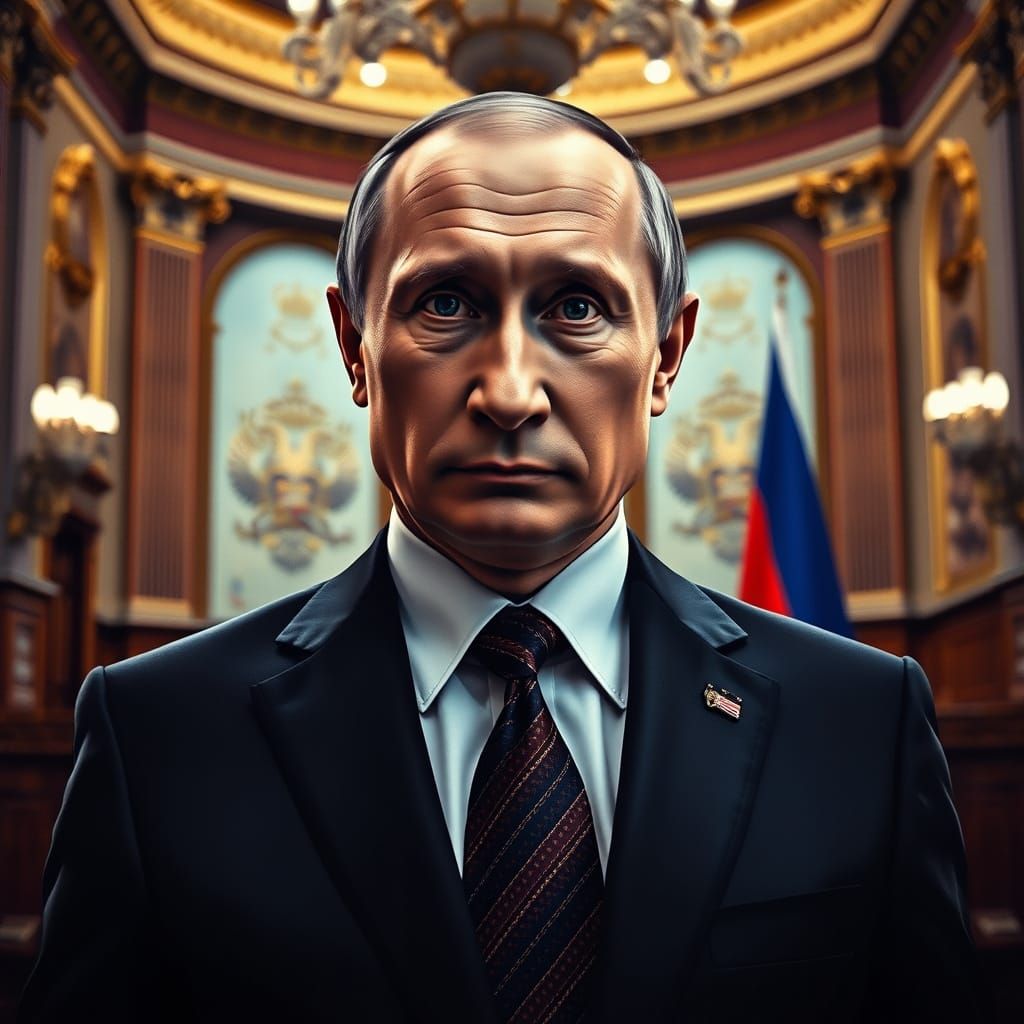 Russian Leader in Formal Government Setting