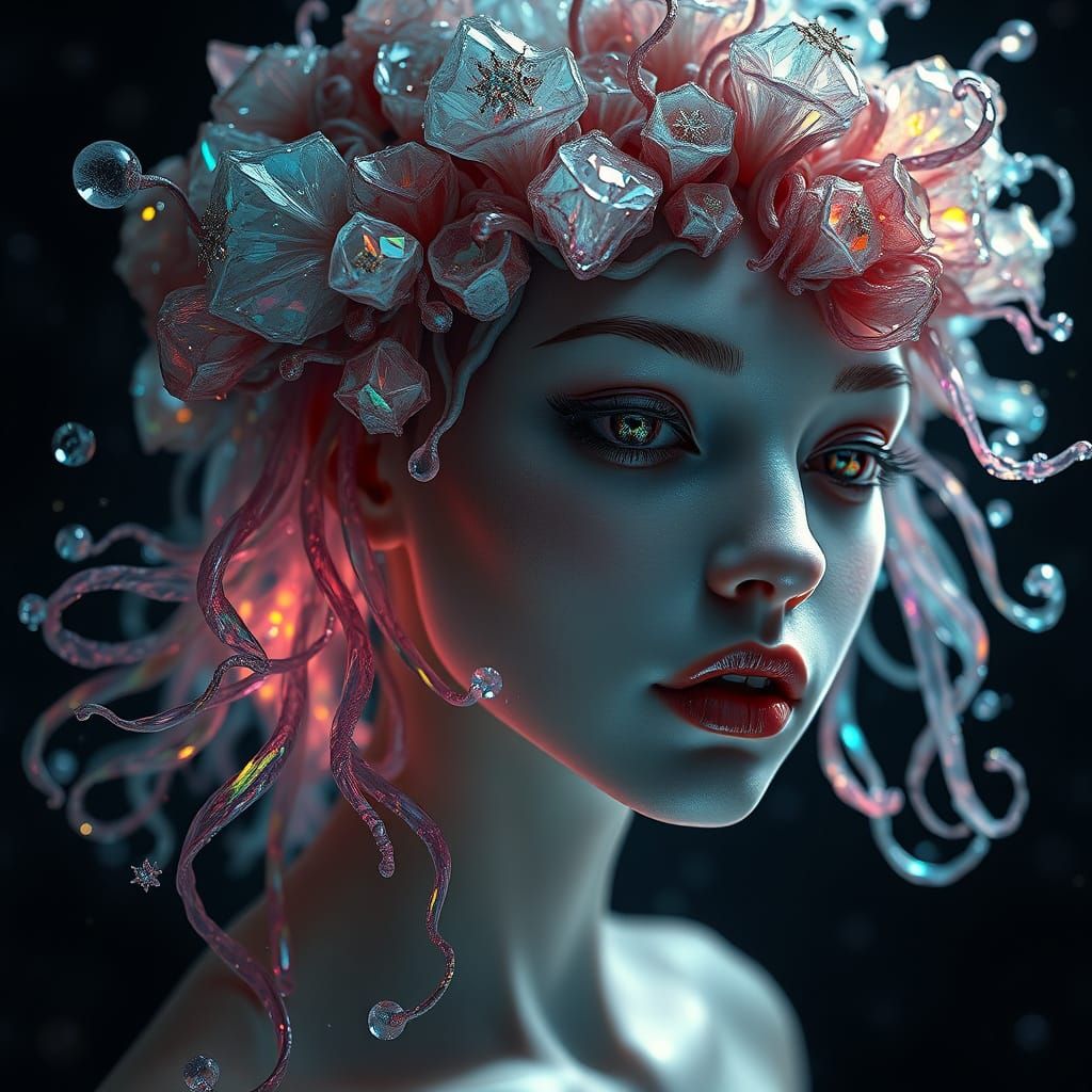 Enchanting Rosen Maiden in Mystical Forest