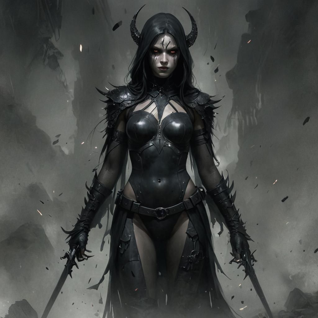 Eerie Grimdark Fantasy Illustration