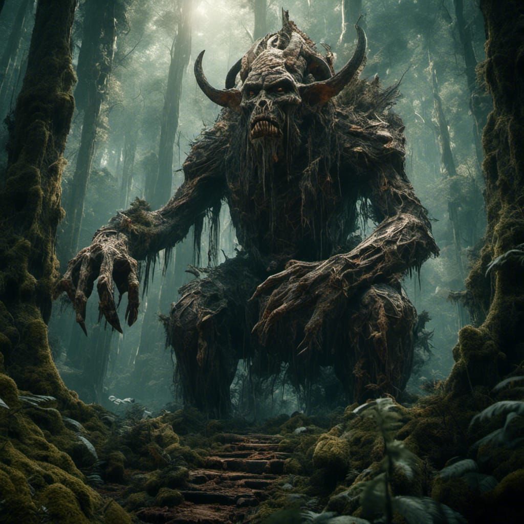 Fearsome Guardian: Humbaba, aka Huwawa, guards the Cedar Forest