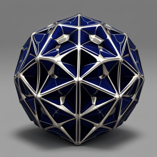 Polyhedron in Geometric Sculpture Style