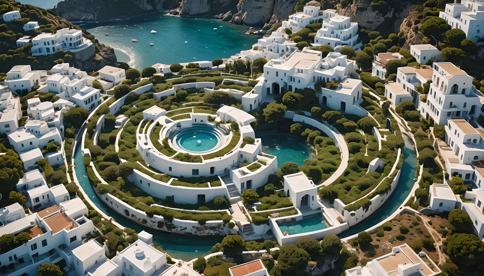Atlantis: A Luxurious Grecian Island City