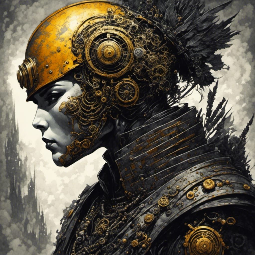 Steampunk Pop Art Fusion Image