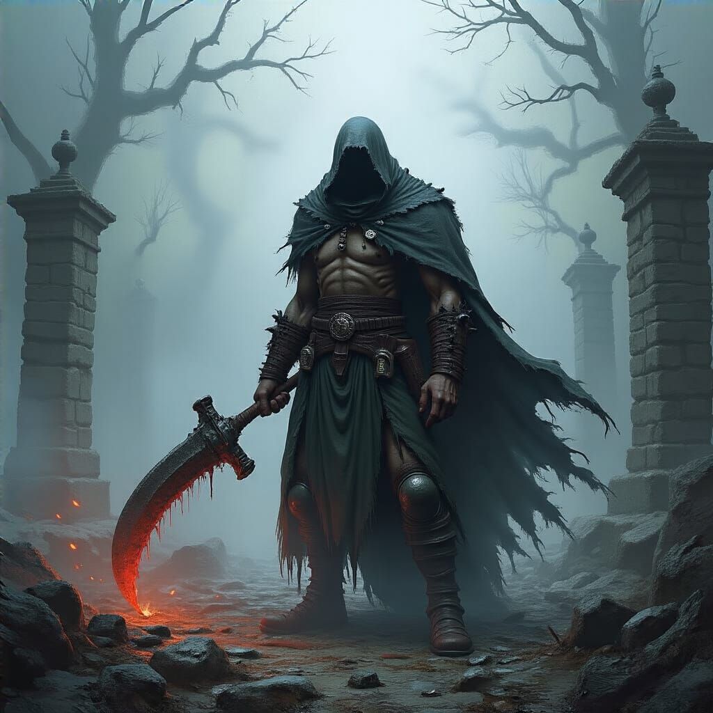 Grimdark Landscape in Ian Coate Style