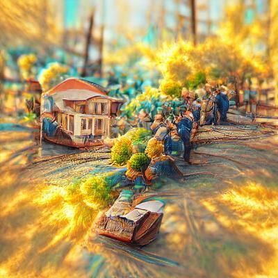 Renaissance-Inspired Surreal Digital Illustration with Volum...