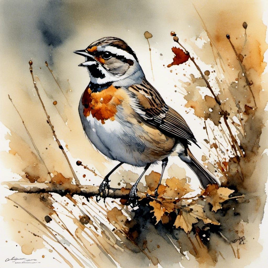 Detailed AI Bird Image