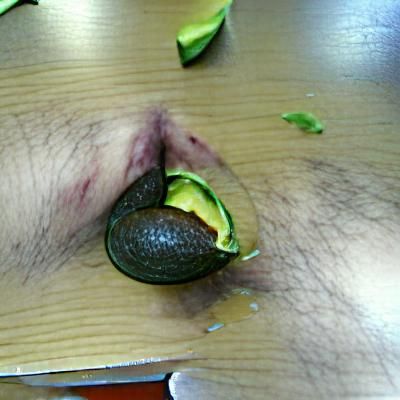 Close-Up of a Ripe Avocado