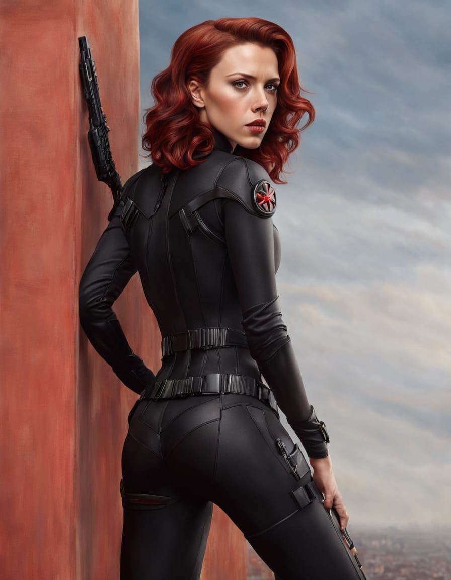 Scarlett Johansson as Black Widow in Stunning Ultrarealistic...
