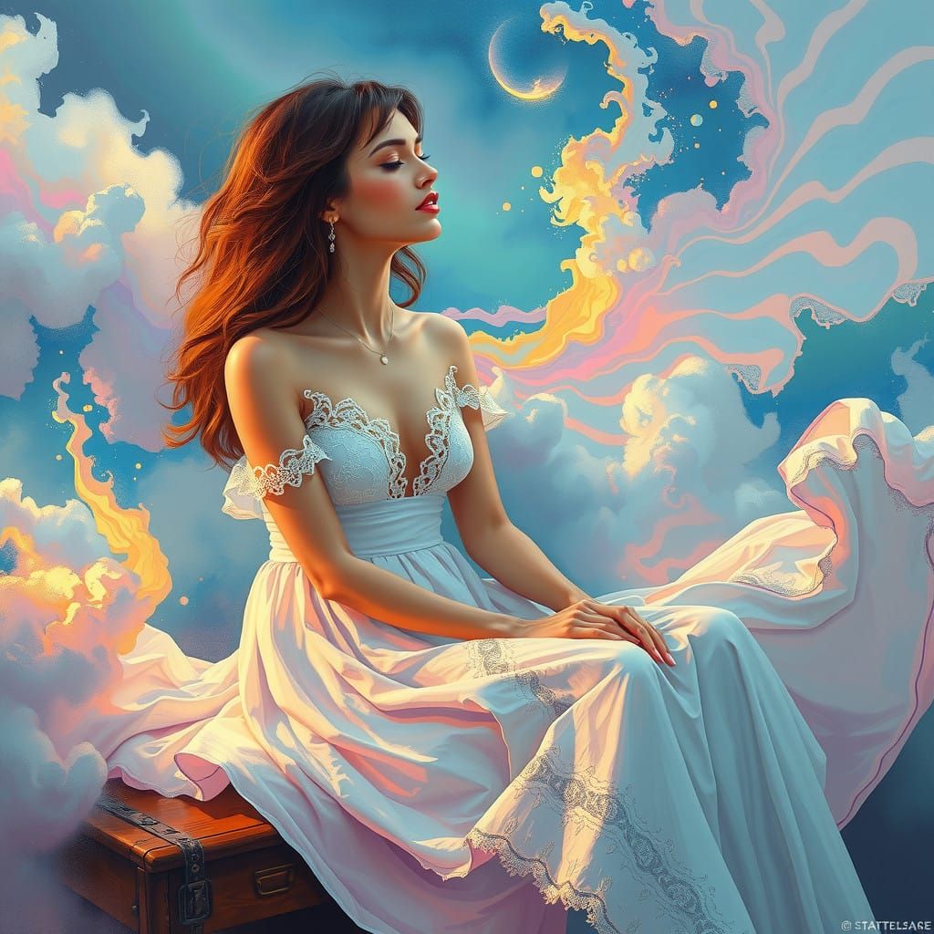 Ethereal Surrealism: Hypnotic Dreamstate with AI Girlfriend