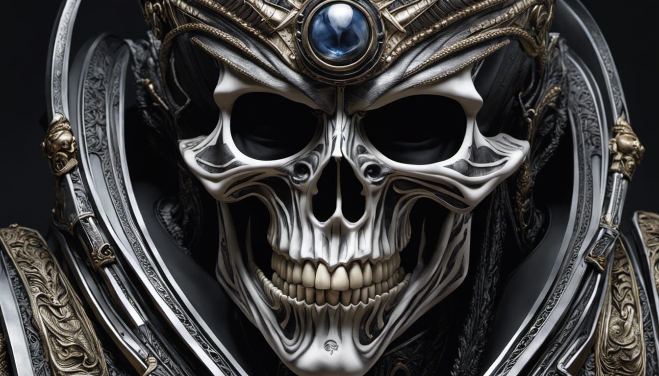 Detailed Phantom Lord: Hyperrealistic Noir Illustration