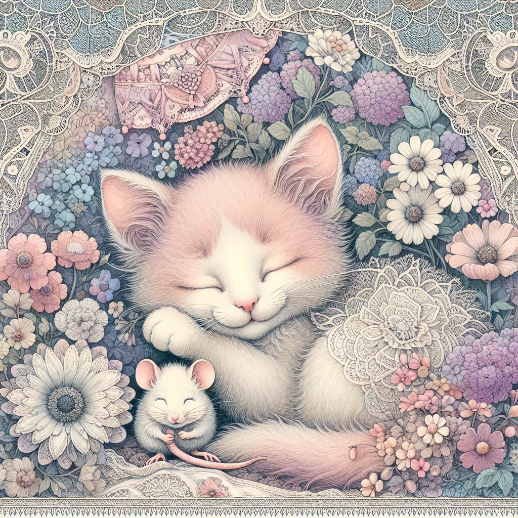 Cat and mouse friendship