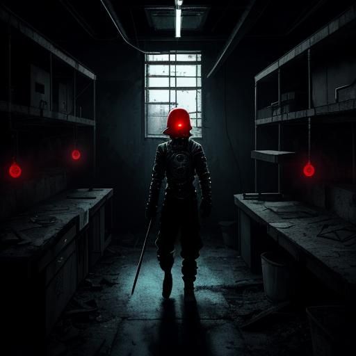 Lisa Simpson in Biohazard Suit: Dark Surrealism