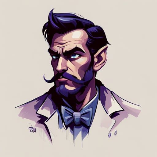 Waluigi as D&D Bard in Digital Art