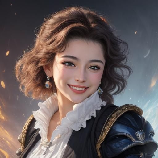 Smiling Cléo de Mérode: A Hyperdetailed Fantasy Portrait