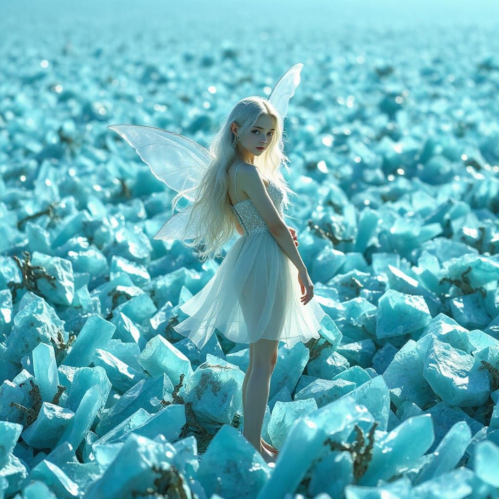 Aether Elf in Luminous Crystal Field
