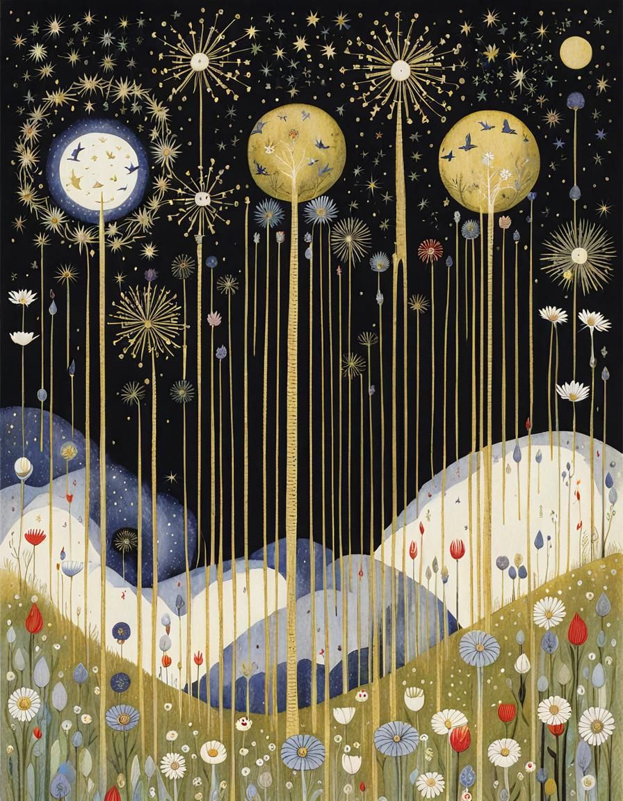 Tarot Card in Golden Age Illustration Style