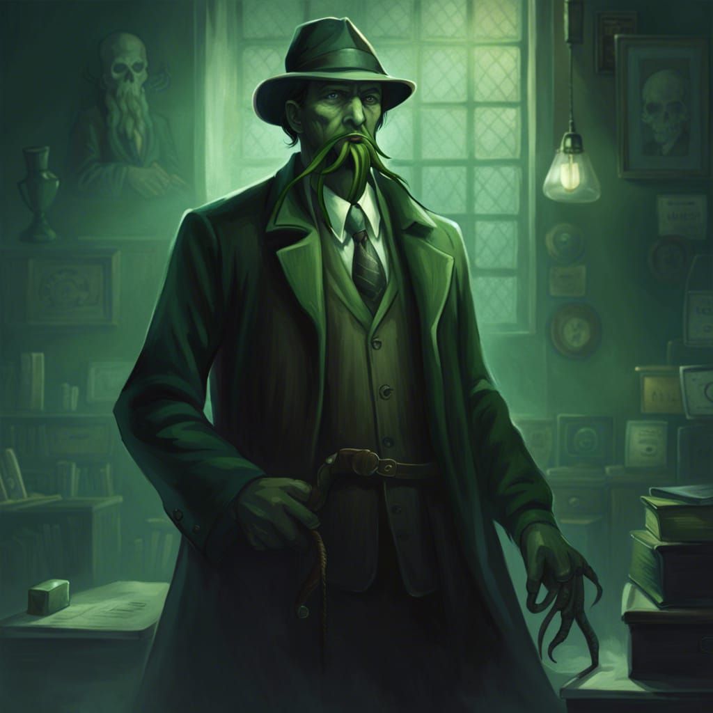 Call of Cthulhu Investigator in Sepia Photograph