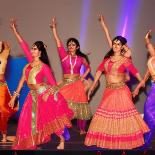 Colorful Bollywood Dance Performance