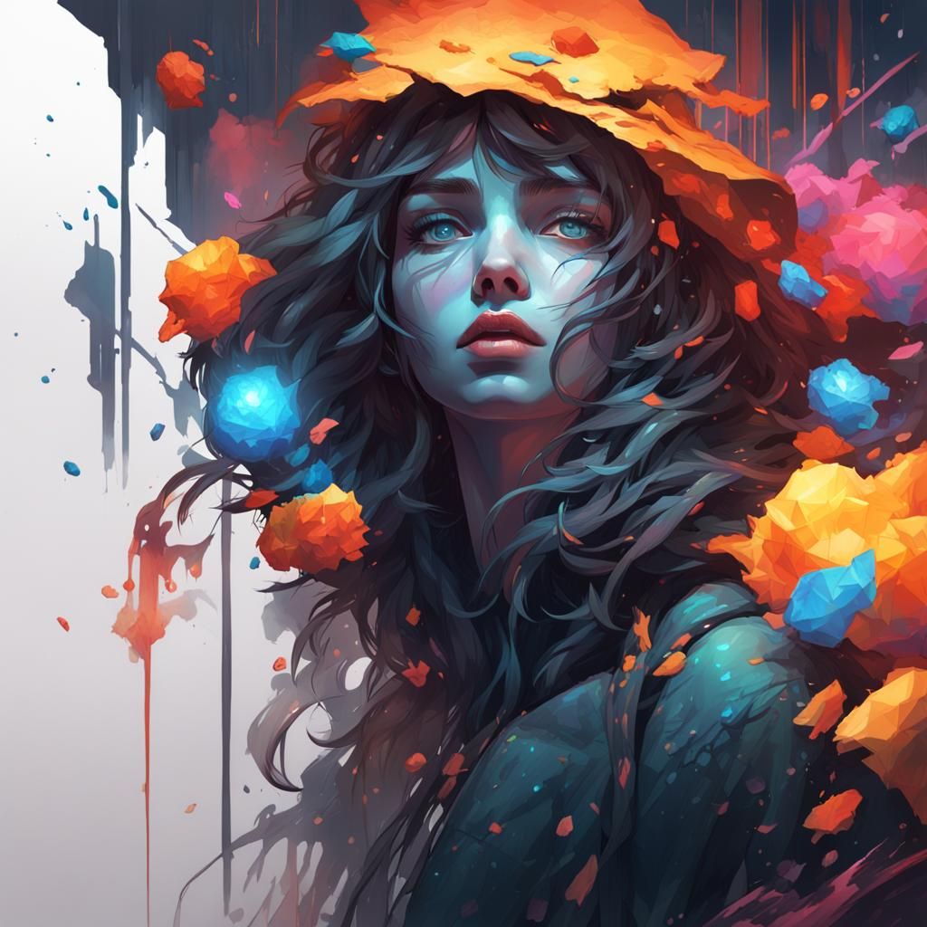 Intricate Portrait in Dynamic Lighting