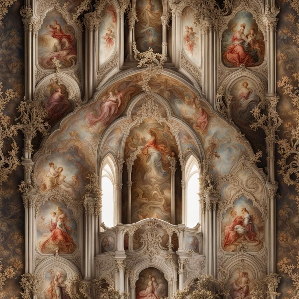 Fluid Silk Baroque Medieval Church