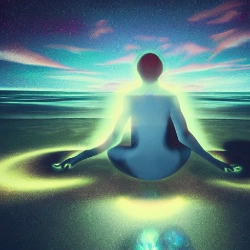 Photorealistic Astral Projection in Ethereal Dreamscape