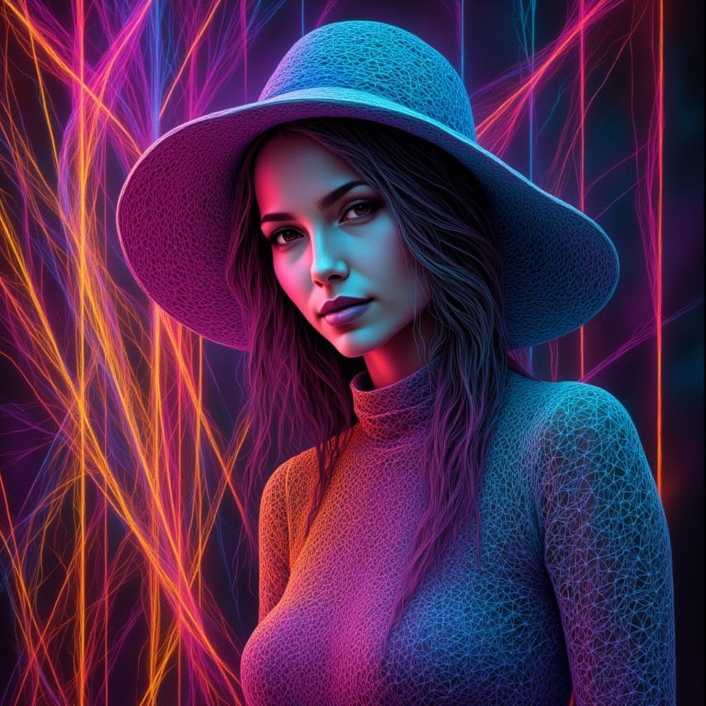 <lora:SybilThorn-FluxLORA3:1.0> <lora:Fine line string art:1...