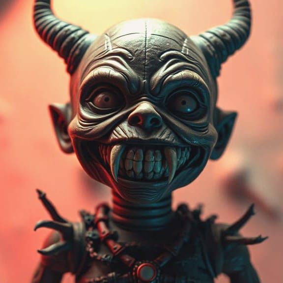 Surreal Vampire Doll Emerges from David Lynch's Dark Fantasy