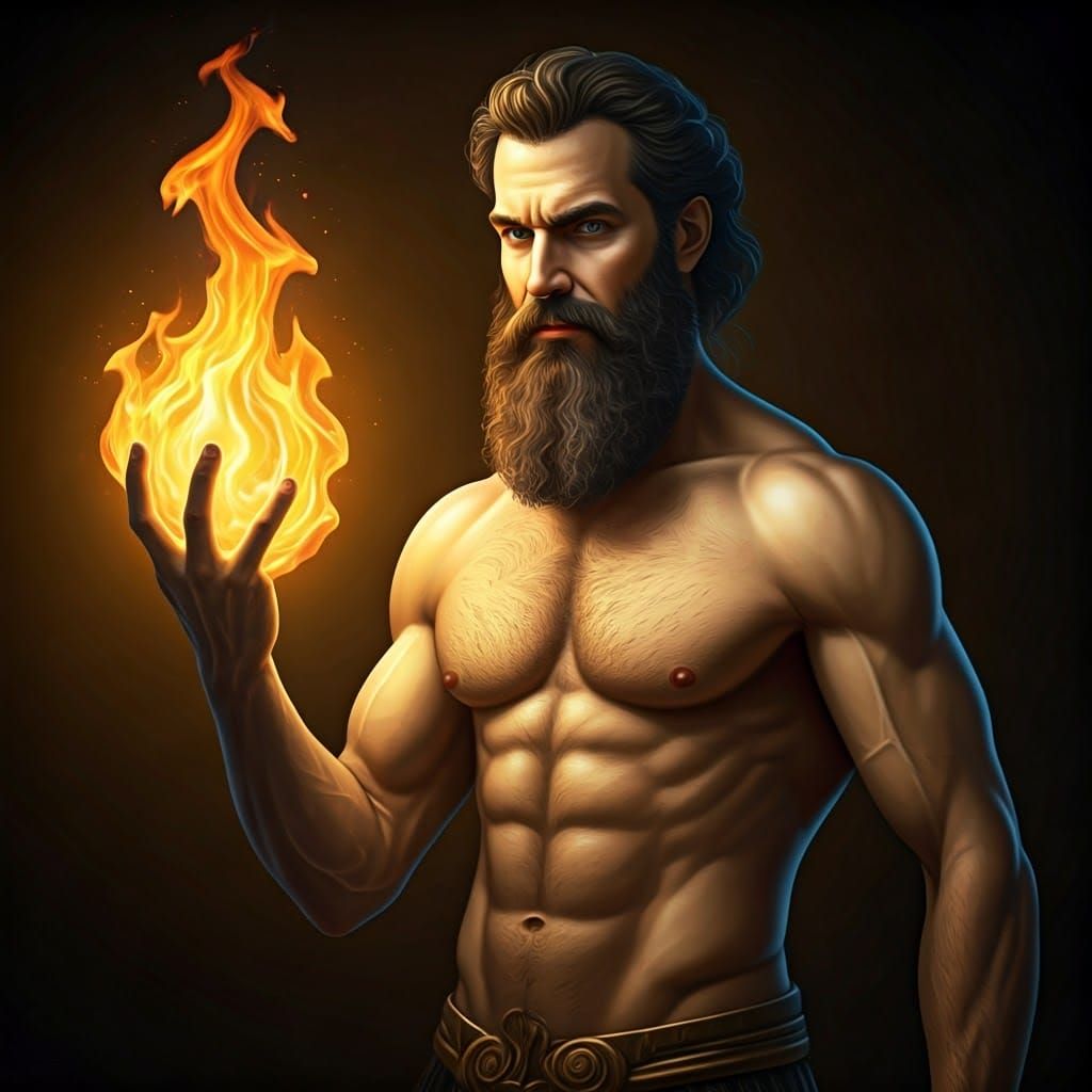 Prometheus in a Fiery Gesture