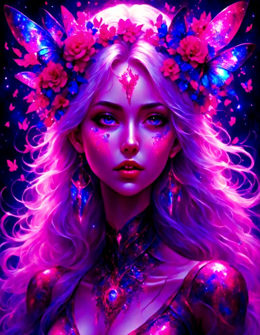 Galaxies Reflected: The Universe in Her Eyes