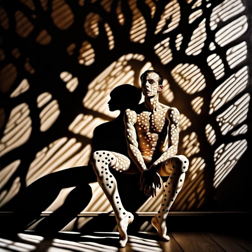 Surreal Ballet Dancer Sculpture with Intricate Shadows