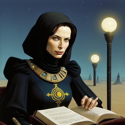 Bene Gesserit Ritual Chamber in Sci-Fi Style