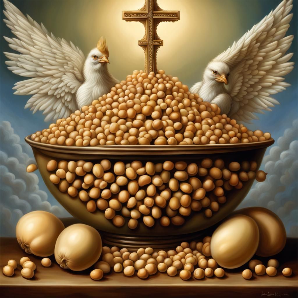 Angelic Garbanzo Beans in a Sacred Composition