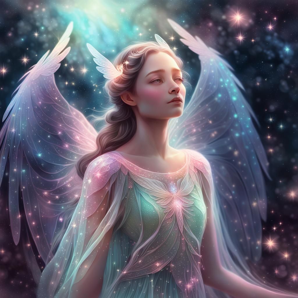 Ethereal Spirit Portrait in Dreamlike Digital Painting