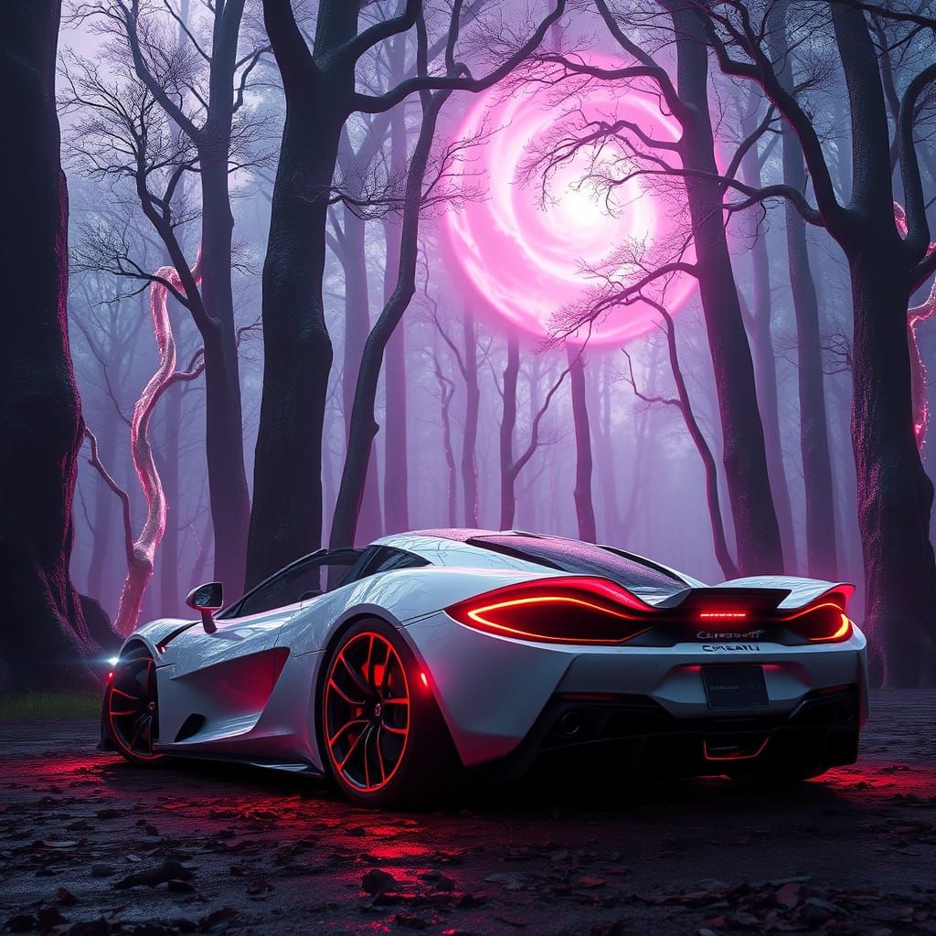 Mystical McLaren 750S in Pearlescent White with Neon Accents