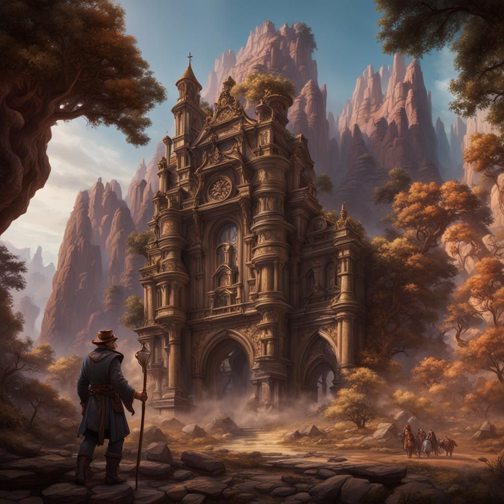 Hondo Book Cover Art in Detailed Matte Painting