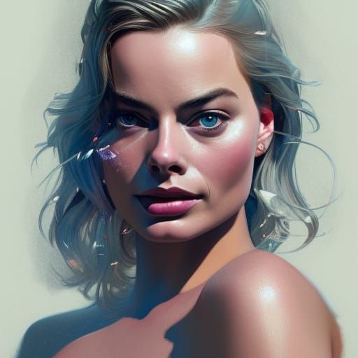 Detailed Portrait of a Woman with Hairy Legs