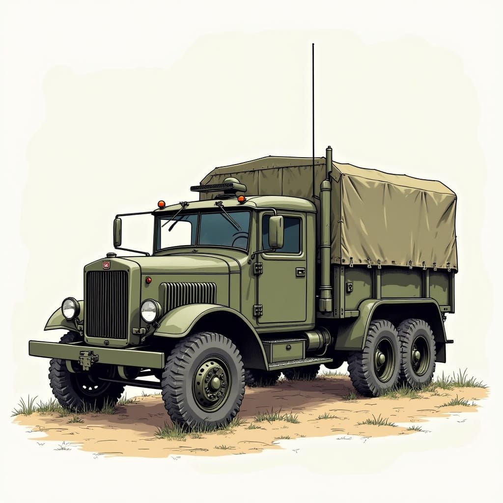 Old Military Truck