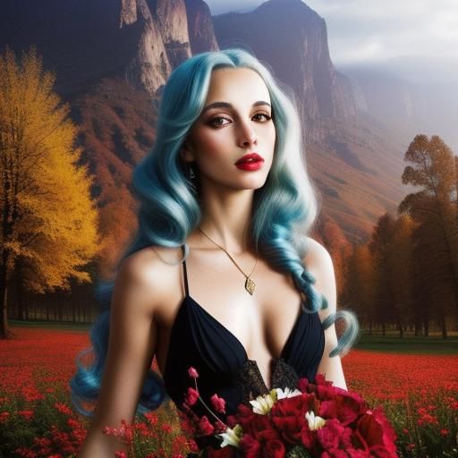 Luminous Surreal Portrait in a Glamorous Style