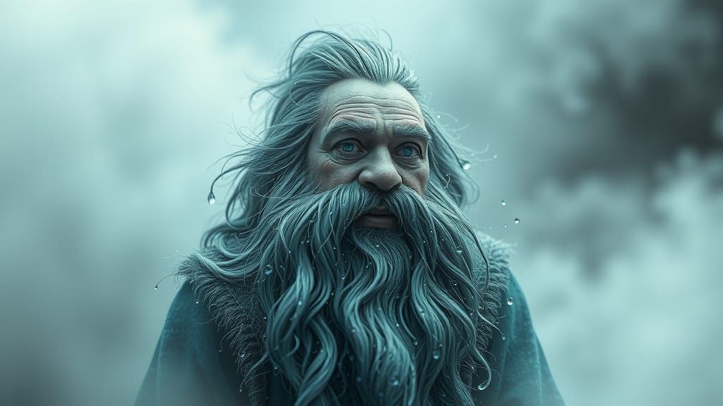 Dwarf with Iridescent Waterfall Beard